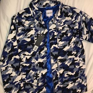 SOLD I. AM. GIA Tarantino Jacket Blue NWT (Small)